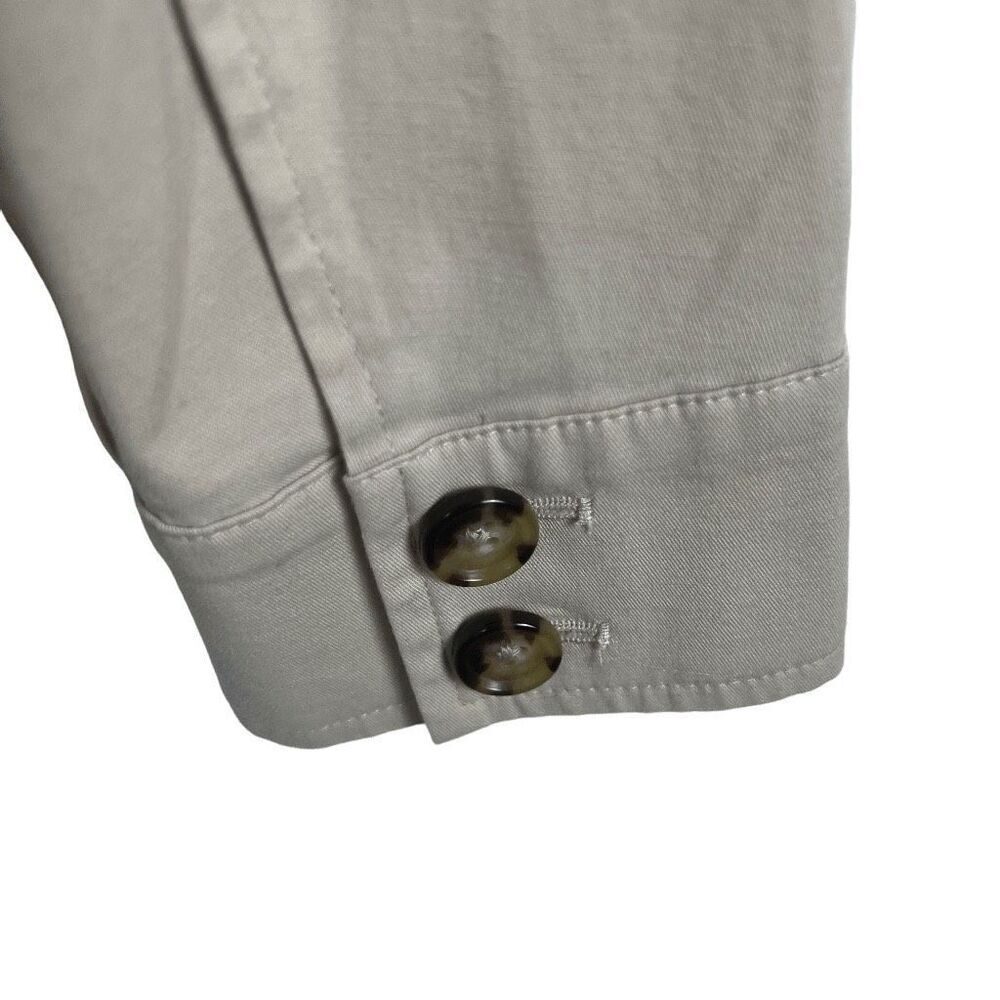 Talbots khaki button down jacket- size 4 - Picture 5 of 6